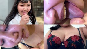 ハーフ顔のみのりちゃんがM男に濃厚鼻フェラ